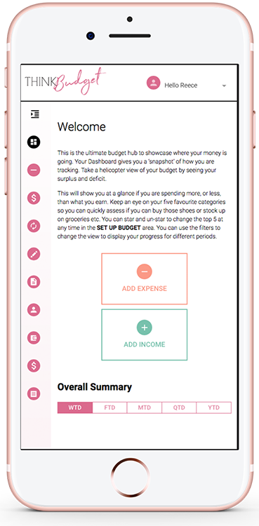 Think Budget App on iPhone